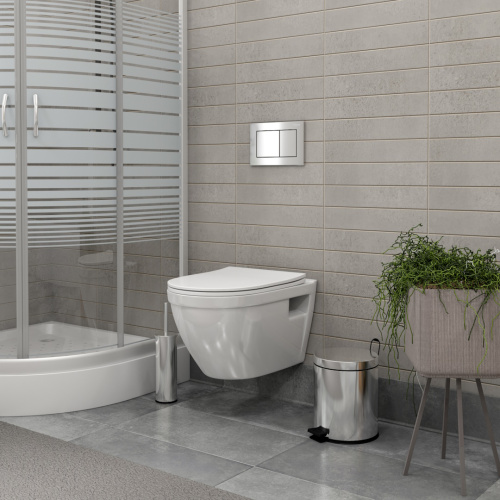 Унитаз подвесной Teymi Vitra T40804 белый с сиденьем микролифт безободковый каскадный смыв - фото 4