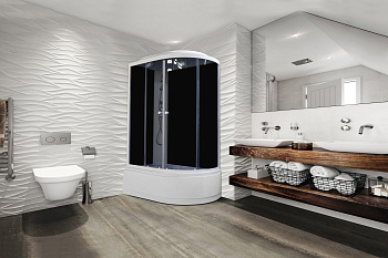 Душевая кабина Parly Classic EC1221L 120х80 асимметричная с крышей ориентация левая