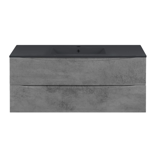 Тумба под раковину Vincea Mia VMC-2MC120BT 121х50х46 подвесная цвет серый - фото 4