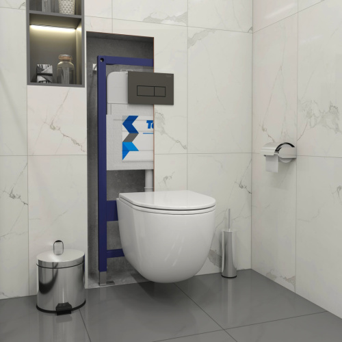 Клавиша смыва механическая Teymi Helmi T70203BM цвет черный - фото 3