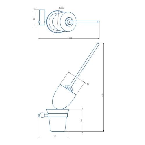 Ершик Haiba HB8410 - фото 3