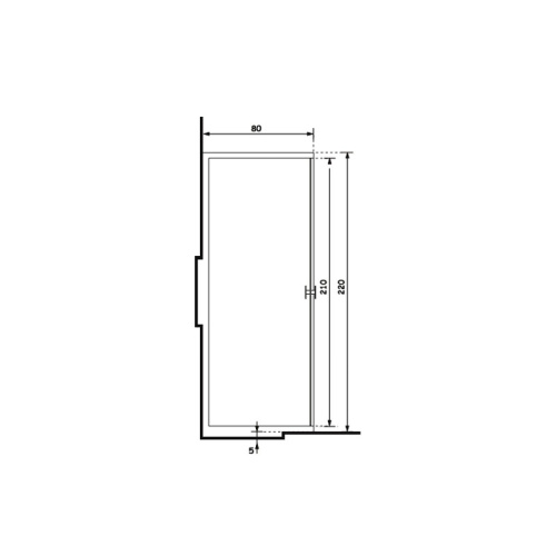 Душевая кабина Gruppo Treesse SCURETTO B0510/CROLED/TREV80 120х80 прямоугольная с крышей ориентация универсальная - фото 3