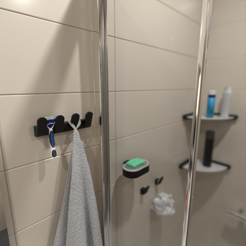 Вешалка 4 крючка Altasan Лотос ЛТ20ЧМ - фото 2