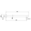 Кронштейн для верхнего душа Newform X-Steel 316 29390X.59.098