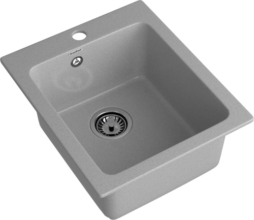 Кухонная мойка Granfest Praktik P-505 серый 43х51 цвет серый поверхность матовая - фото 2