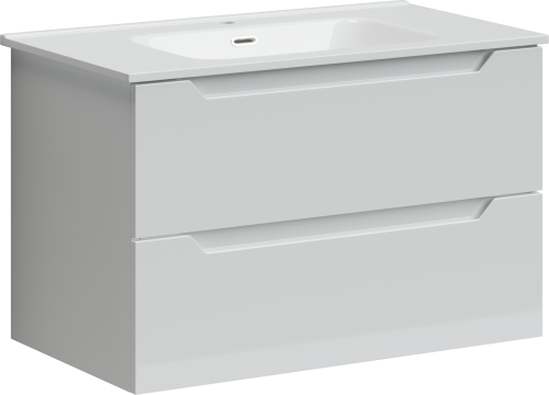 Тумба под раковину Sancos Norma 2.0 NR2.080W 79х45х50 подвесная цвет белый - фото 2