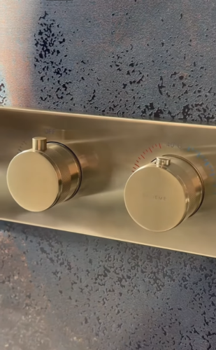 Душевая система Boheme Zodiac 133-2-MG встраиваемая цвет золото - фото 2