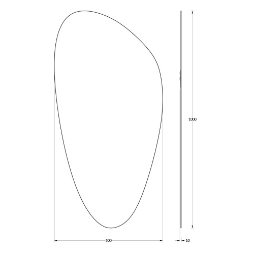 Зеркало в ванную Evoform Primary BY 0118 50х100 - фото 2