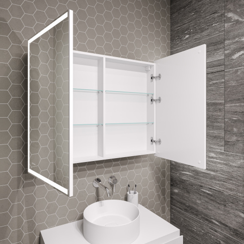 Зеркало-шкаф Grossman Меркадо 209003 90х14х80 подвесной - фото 4