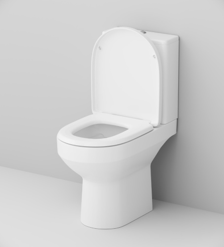 Унитаз напольный с бачком Am.Pm Spirit V2.0 C708600SC белый глянцевый с сиденьем микролифт душевой смыв - фото 4