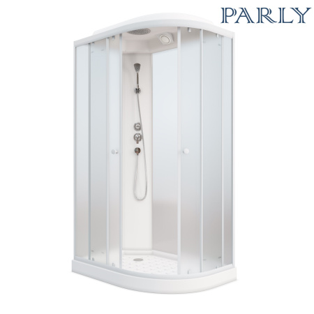 Душевая кабина Parly Effect EF1231L 120х80 асимметричная с крышей ориентация правая