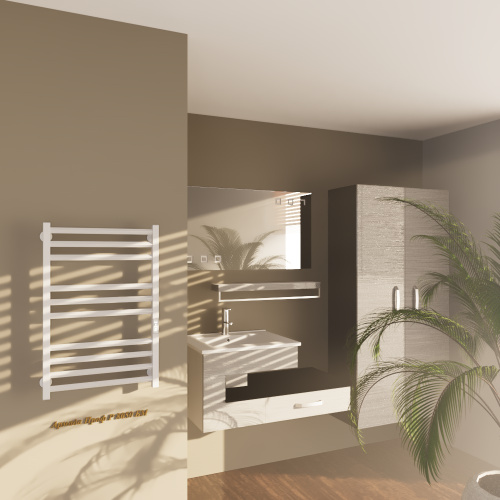 Полотенцесушитель Altasan АрмадаПроф АрмадаПрофР8050БМ подвесной 53х81 электрический белый матовый - фото 2