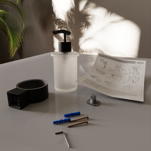 Дозатор для жидкого мыла Altasan Лотос ЛТ80ЧМ - фото 4