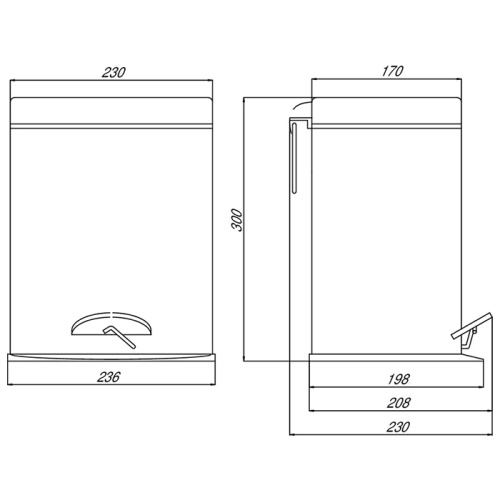 Ведро мусорное Emco System2 3553 000 04 - фото 2