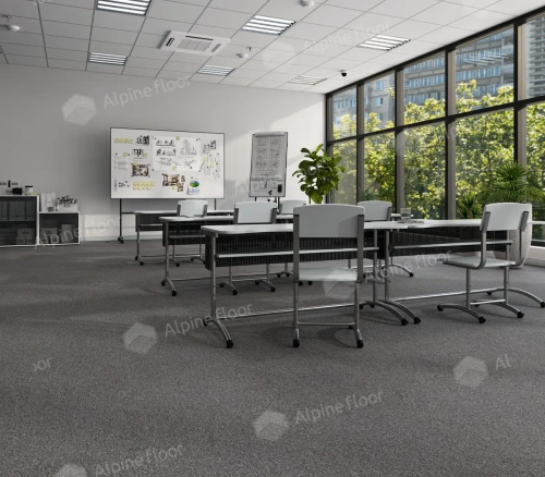 Ковровая плитка Alpine Floor Huron 402-1 Супериор толщина 0.6 см 33 класс 500х500 - фото 3