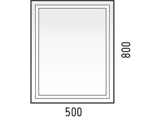 Зеркало с подсветкой Corozo Барго SD-00001411 50х80 - фото 4