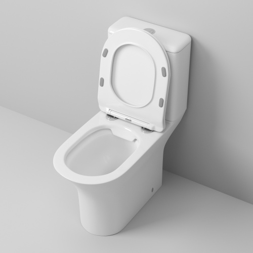 Унитаз напольный с бачком Grossman Санфаянс GR-4443S белый глянцевый с сиденьем микролифт безободковый каскадный смыв - фото 4