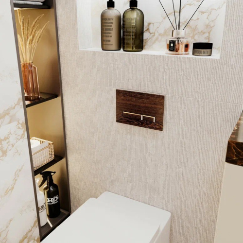 Клавиша смыва механическая Lavinia Boho RelFix 3805005T цвет венге - фото 4