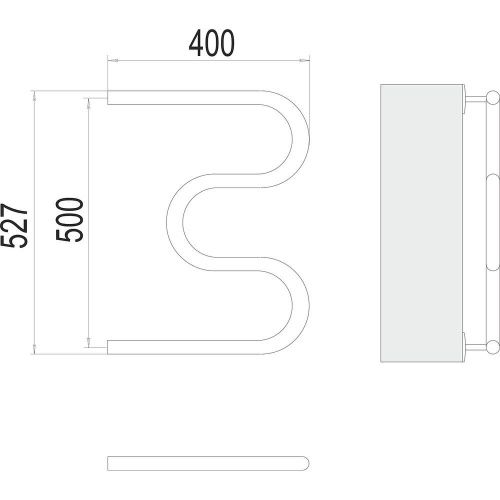 Полотенцесушитель Terminus 4620768880483 40х53 водяной хром - фото 3