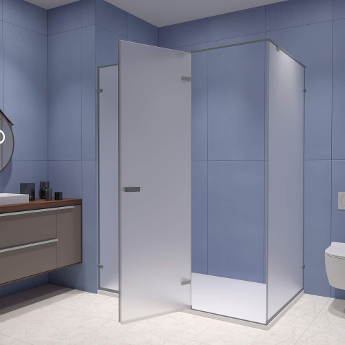 Душевой уголок RGW Stilvoll 353204028-210 120х80 стекло матовое профиль сатин без поддона - фото 2