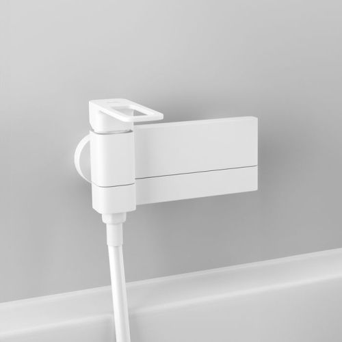 Смеситель для ванны и душа IDDIS Slide SLIWT00i02WA настенный белый матовый - фото 2