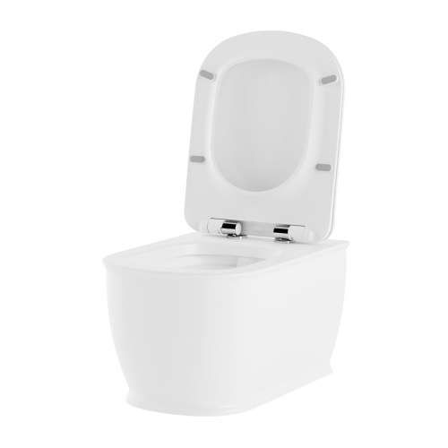 Унитаз подвесной Lavinia Boho Bell pro 3301002R белый глянцевый с сиденьем микролифт безободковый каскадный смыв - фото 2