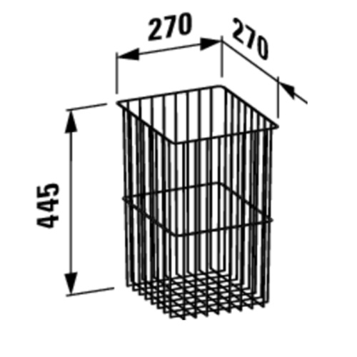 Корзина для белья Laufen Base 4.9302.0.110.000.1 - фото 2