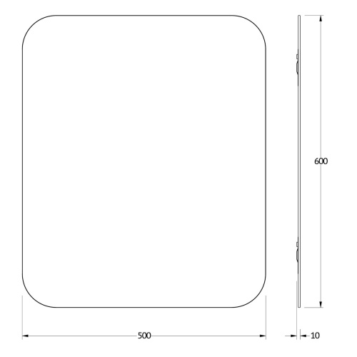 Зеркало в ванную Evoform Primary BY 0126 50х60 - фото 2