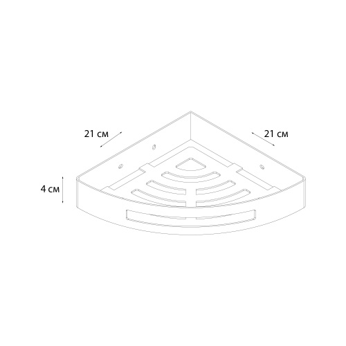 Полка в ванную комнату Fixsen Hotel FX-31003L - фото 3
