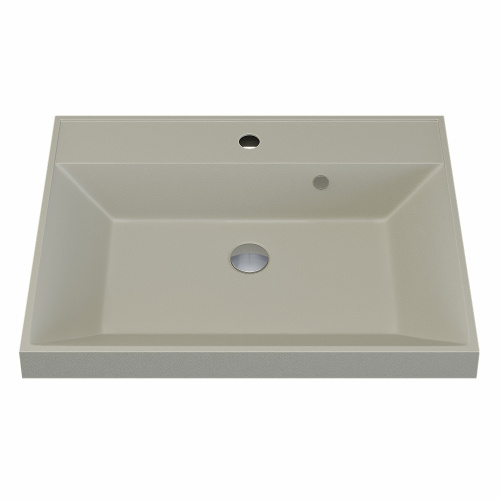 Раковина кварцевая Uperwood Classic Quartz 291030014 60х45 полувстраиваемая цвет бежевый - фото 5