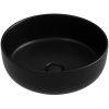 Раковина из сантехнического фарфора Ceramica Nova TAYCAN CN12003MB 40х40 накладная цвет черный без отверстий под смеситель