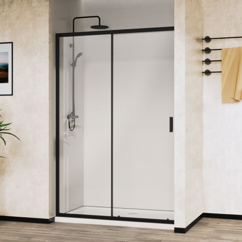 Душевая дверь Vincea City VDS-5CT150CLB 150х195 стекло прозрачное профиль черный - фото 2