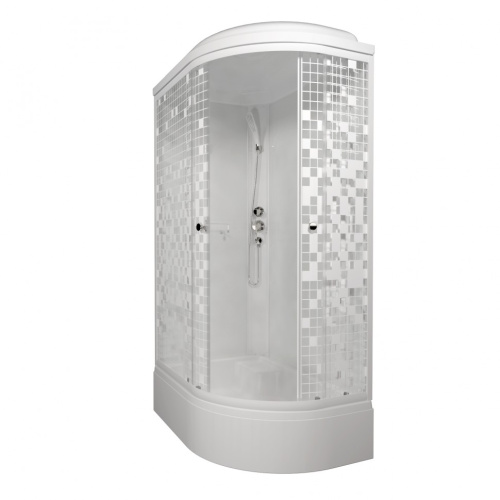 Душевая кабина Тритон Коралл Щ0000061819 120х80 четверть круга с крышей ориентация левая - фото 2