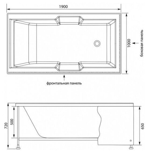 Экран боковой Aquanet Vega 00145088 - фото 3