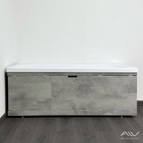 Экран под ванну Alavann Rita 170 см ALV0719004 фронтальный МДФ съемный/раздвижной серый - фото 4