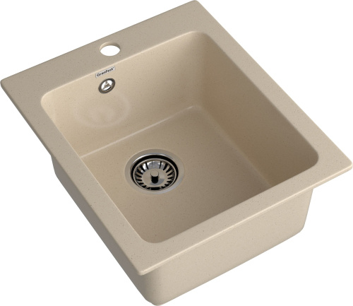 Кухонная мойка Granfest Praktik P-505 кашемир 51х43 цвет бежевый поверхность матовая - фото 2