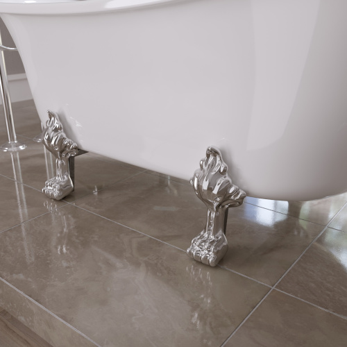 Ванна акриловая Grossman Retro GR-1002 162х71 отдельностоящая овальная с ножками - фото 5