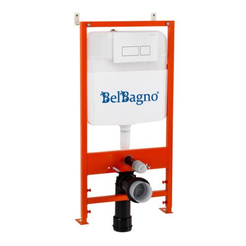 Комплект унитаз с инсталляцией с клавишей смыва BelBagno SFERA-R BB046CHR/SC/BB026/BB042BL - фото 2