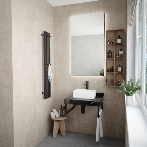 Столешница Teymi Helmi T150306 60х50 подвесная цвет черный - фото 4