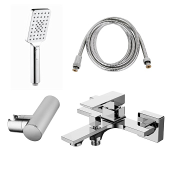 Смеситель для ванны AQG Bold 01BOL411CR настенный хром