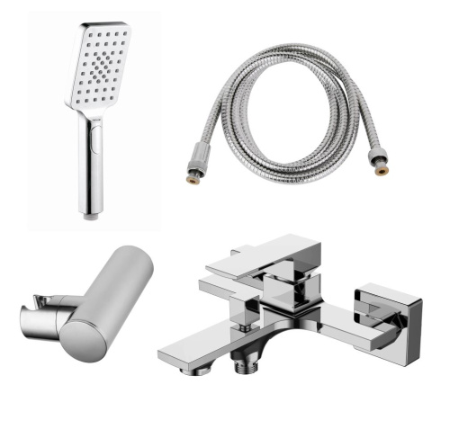 Смеситель для ванны AQG Bold 01BOL411CR настенный хром