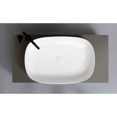 Раковина керамическая White Ceramic Jumper W070701 60х40 накладная цвет белый - фото 2
