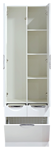 Шкаф-пенал Misty Орхидея П-Жас05060-011К2Я 60х34х200 напольный - фото 3