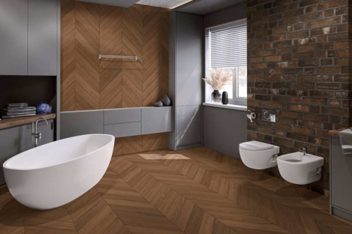 Кварцвиниловая плитка Damy Floor CHEVRON LVT DF08-Ch-LVT Блуа толщина 0.25 см 43 класс 600х127 - фото 4
