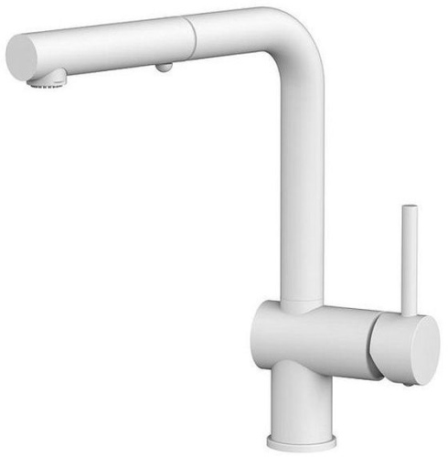 Смеситель для кухни Paffoni Light LIG285BO-MET на мойку белый