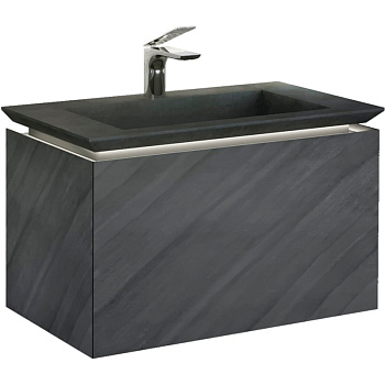 Тумба под раковину Jorno INCLINE Inc.01.80/P/Bet/JR 46х46х80 подвесная цвет серый