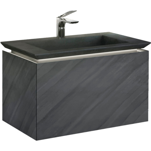Тумба под раковину Jorno INCLINE Inc.01.80/P/Bet/JR 46х46х80 подвесная цвет серый