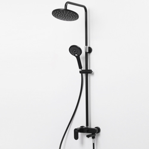 Душевая стойка WasserKRAFT Elbe 7400 BK17401CB настенная цвет черный - фото 2