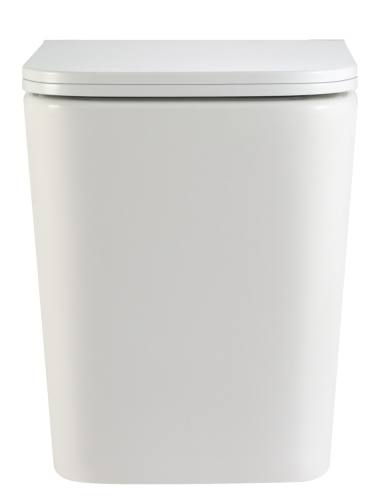 Унитаз приставной Iberica Blanca Toledo alto IB.TLA.334.1B1 белый с сиденьем микролифт безободковый смыв торнадо - фото 2