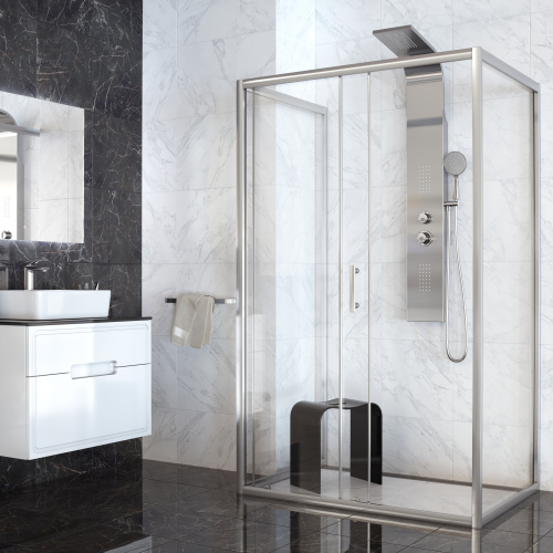 Душевая панель Taliente TA-G-S02C прямоугольная настенная - фото 2